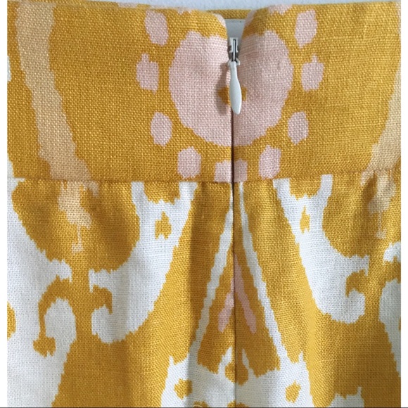 J. Crew Ochre Ikat Print Pencil Skirt - Picture 4 of 9